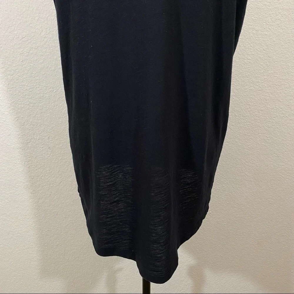 Pink VS sz:L Black Short Sleeve High-Low Sheer Tee - Picture 10 of 12